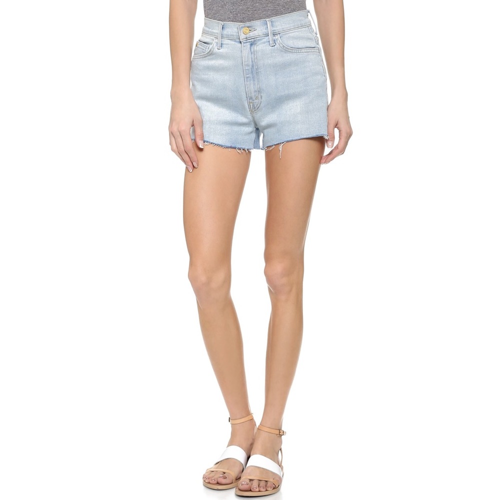 CANDICE SWANEPOEL + MOTHER Swooner Fray Shorts